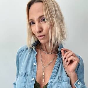 NEW KATIA DESIGNS women's stay calm klink necklace in silver